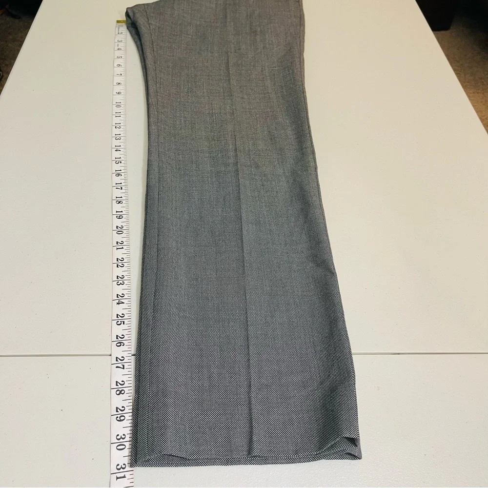 Banana Republic 100% Wool High Rise Dress Pants Men Size 34 Black/White Pockets